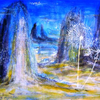 Malerei mit dem Titel "metaphysical landsc…" von Giorgi Aptsiauri, Original-Kunstwerk, Acryl