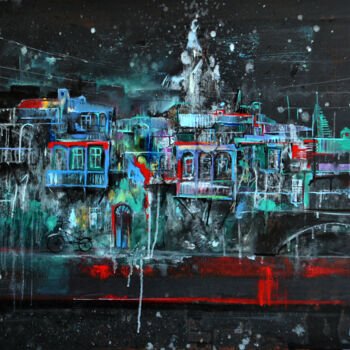 Картина под названием "Tbilisi" - Giorgi Kobiashvili (KOBI), Подлинное произведение искусства, Акрил