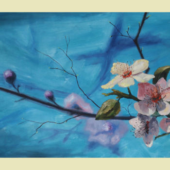 Painting titled "sakura-80x40-canvas…" by Giorgi, Original Artwork, Oil