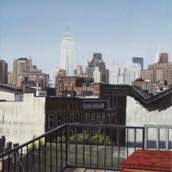 Malarstwo zatytułowany „New York City Light” autorstwa Giorgio Cavalieri, Oryginalna praca, Olej
