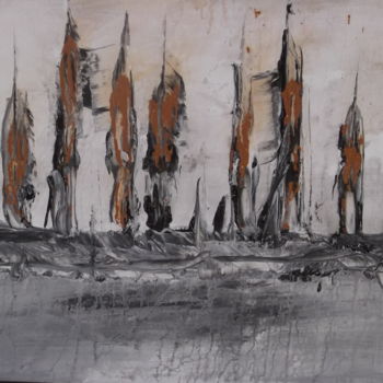 Картина под названием "Skyline 3" - Giorgio Storchi, Подлинное произведение искусства, Акрил