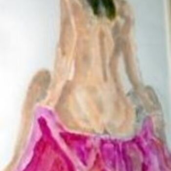 Peinture intitulée "nue  assis" par Giorgio, Œuvre d'art originale