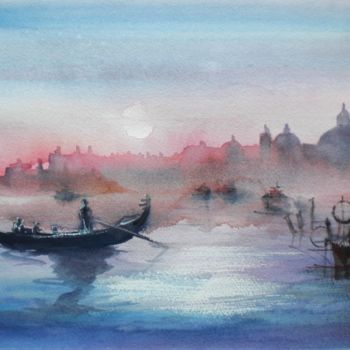 Peinture intitulée "Venice 13" par Giorgio Gosti, Œuvre d'art originale, Aquarelle