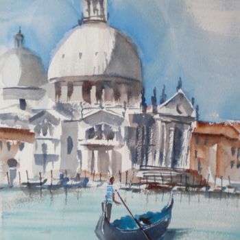 Malerei mit dem Titel "Venice 20" von Giorgio Gosti, Original-Kunstwerk, Aquarell