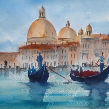 Painting titled "Venice 21" by Giorgio Gosti, Original Artwork, Watercolor