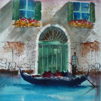 Schilderij getiteld "Venice 22" door Giorgio Gosti, Origineel Kunstwerk, Aquarel