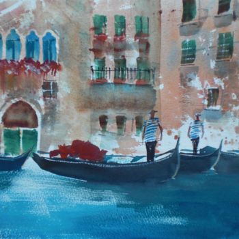 Schilderij getiteld "Venice 26" door Giorgio Gosti, Origineel Kunstwerk, Aquarel