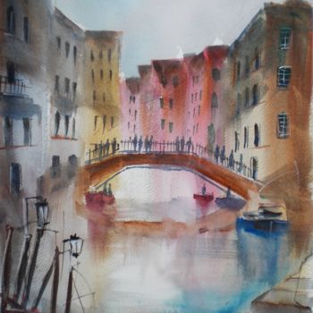 Painting titled "Venice 28" by Giorgio Gosti, Original Artwork, Watercolor