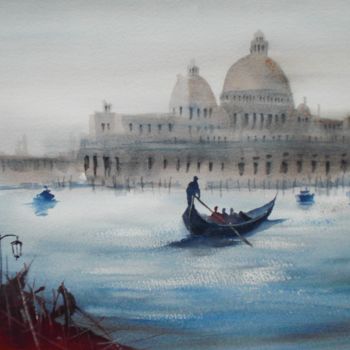 Painting titled "Venice 30" by Giorgio Gosti, Original Artwork, Watercolor