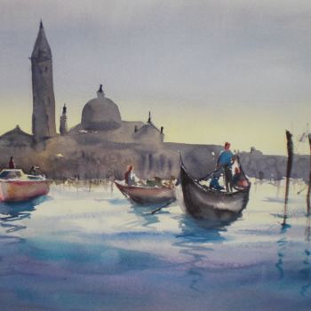 제목이 "Venice 31"인 미술작품 Giorgio Gosti로, 원작, 수채화
