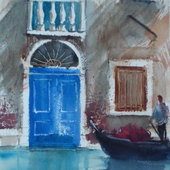 Painting titled "Venice 33" by Giorgio Gosti, Original Artwork, Watercolor
