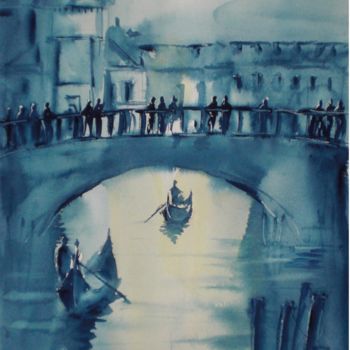 Painting titled "Venice 36" by Giorgio Gosti, Original Artwork, Watercolor