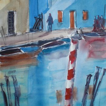 Pintura intitulada "Venice 37" por Giorgio Gosti, Obras de arte originais, Aquarela