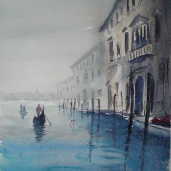 「Venice 39」というタイトルの絵画 Giorgio Gostiによって, オリジナルのアートワーク, 水彩画