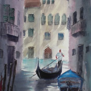 Malerei mit dem Titel "Venice 44" von Giorgio Gosti, Original-Kunstwerk, Aquarell
