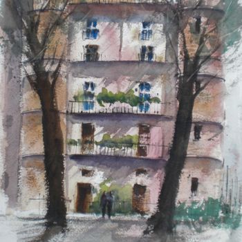 Painting titled "Botanical Garden -…" by Giorgio Gosti, Original Artwork, Watercolor