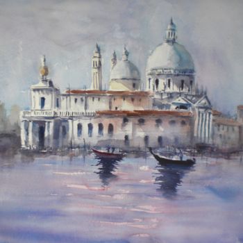 Schilderij getiteld "Venice 60" door Giorgio Gosti, Origineel Kunstwerk, Aquarel