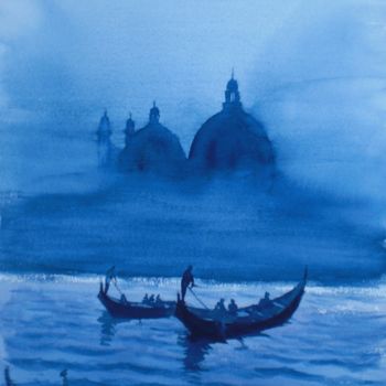Картина под названием "Venice 62" - Giorgio Gosti, Подлинное произведение искусства, Акварель