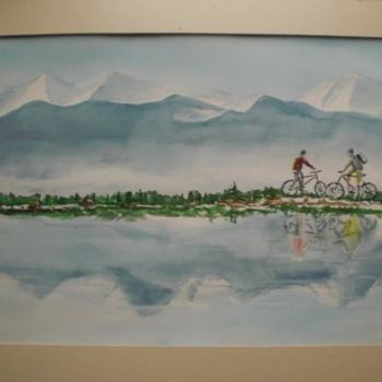 Pintura titulada "Riflesso nel lago" por Giorgio Gosti, Obra de arte original
