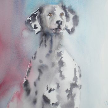 绘画 标题为“Dalmatian” 由Giorgio Gosti, 原创艺术品, 水彩