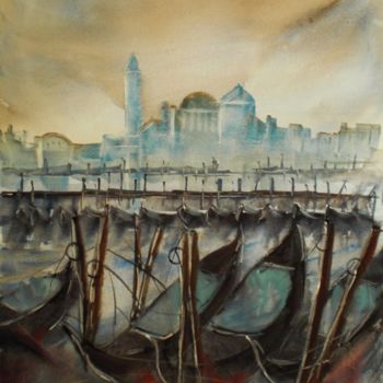 Schilderij getiteld "Venice 3" door Giorgio Gosti, Origineel Kunstwerk, Aquarel
