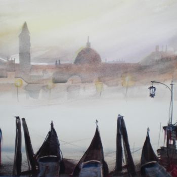 Картина под названием "Venice 6" - Giorgio Gosti, Подлинное произведение искусства, Акварель
