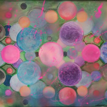 Peinture intitulée "New Bio Pharma Viru…" par Giorgio Sciarretta, Œuvre d'art originale, Acrylique Monté sur Panneau de bois