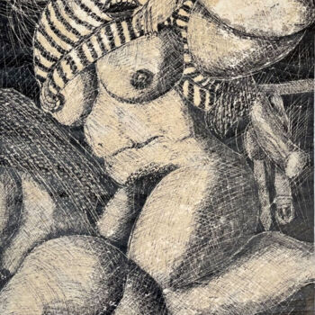 "Untitled.10" başlıklı Resim Giorgos Tsakiris tarafından, Orijinal sanat, Mürekkep