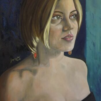 Painting titled "Giulia" by Giosi Costan, Original Artwork, Oil