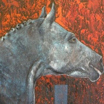 Pintura intitulada "Horse 3" por Giosi Costan, Obras de arte originais, Óleo