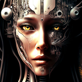Digital Arts titled "Future Woman" by Giova, Original Artwork, AI generated image