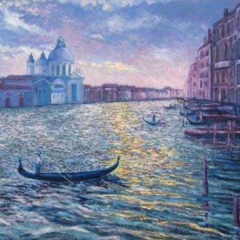 Painting titled "Inverno a Venezia" by Giovanni Boggio, Original Artwork, Oil