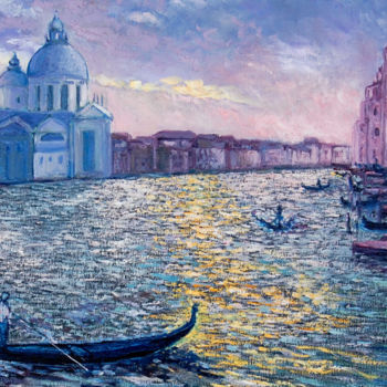 Pittura intitolato "Venezia -Sogno o Re…" da Giovanni Boggio, Opera d'arte originale