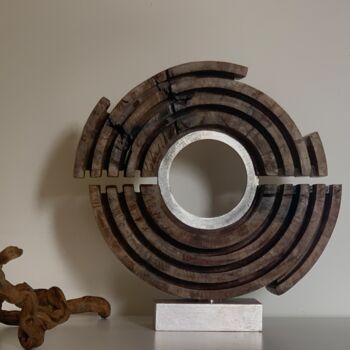 Sculpture titled "ON-OFF" by Giovanni Capelletti, Original Artwork, Wood