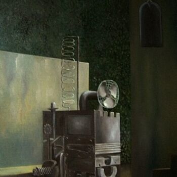 제목이 "Deus ex machina"인 미술작품 Giovanni Greco로, 원작, 기름