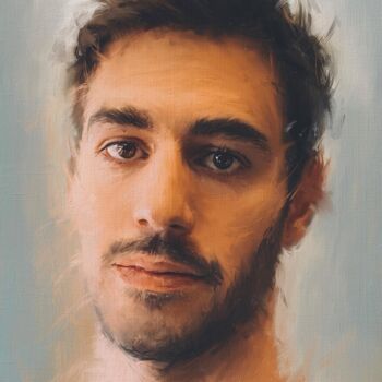 Peinture intitulée "Naked eyes" par Giovanni Sanesi, Œuvre d'art originale, Huile