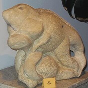 Escultura titulada "iguane" por Giovanni Giambra, Obra de arte original