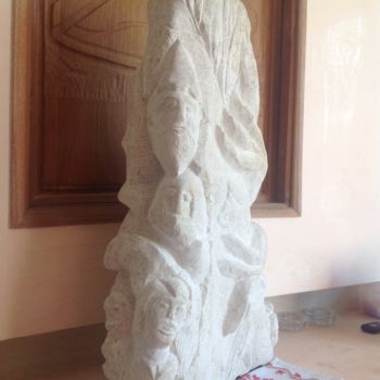 Sculpture titled "les Âmes" by Giovanni Giambra, Original Artwork, Stone