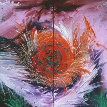 Painting titled "Flor (partes alfa e…" by Giov. D' And., Original Artwork