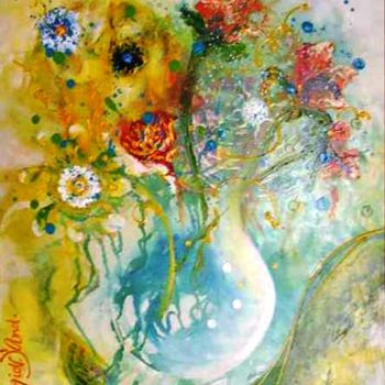 Painting titled "Vaso de Flores ao A…" by Giov. D' And., Original Artwork, Acrylic