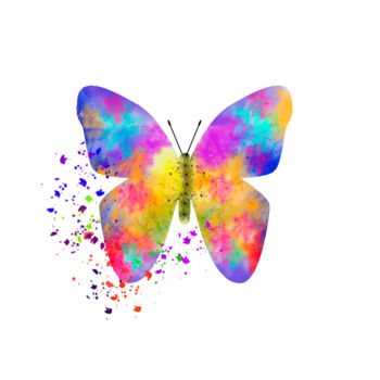 Arte digital titulada "poster-papillon.jpg" por Jean Paul Fusay, Obra de arte original, Trabajo Digital 2D