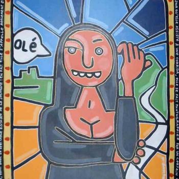 Картина под названием "jo conde" - Damien Deltour, Подлинное произведение искусства
