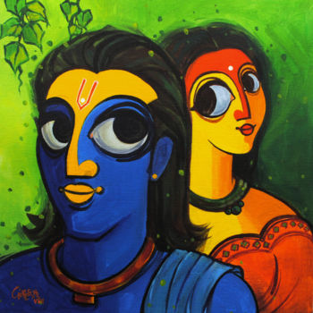 Painting titled "romance-5.jpg" by Gireesh Vengara, Original Artwork