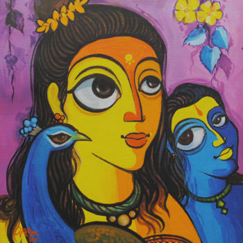 Painting titled "romance-1.jpg" by Gireesh Vengara, Original Artwork