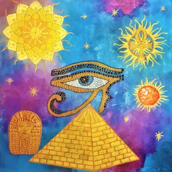 绘画 标题为“Egyptian Magic” 由Gisela Gonzalez, 原创艺术品, 丙烯