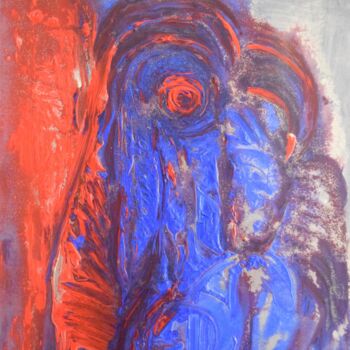 Pintura titulada "Sichtbar - Unsichtb…" por Gisela Zimmermann, Obra de arte original, Acrílico Montado en Bastidor de camill…