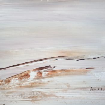 Peinture intitulée "Sans Titre ( Paysag…" par Gisèle Dalla Longa, Œuvre d'art originale, Acrylique Monté sur Panneau de bois