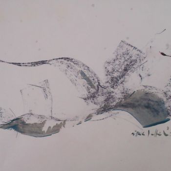 Картина под названием "Accent" - Gisèle Dalla Longa, Подлинное произведение искусства, Акрил Установлен на Деревянная панель