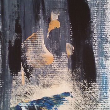 Peinture intitulée "Sans Titre (Discrét…" par Gisèle Dalla Longa, Œuvre d'art originale, Acrylique Monté sur Panneau de bois