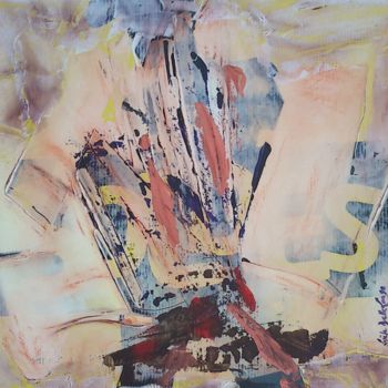 제목이 "Explosion"인 미술작품 Gisèle Dalla Longa로, 원작, 아크릴 목재 패널에 장착됨